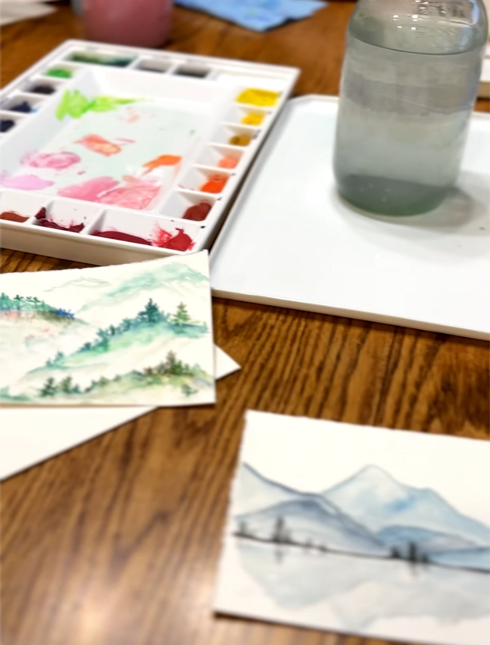 Water Color Cards & Paint nights!